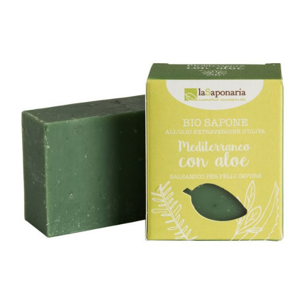 La Saponaria Sapone naturale Mediterraneo con Aloe 100gr